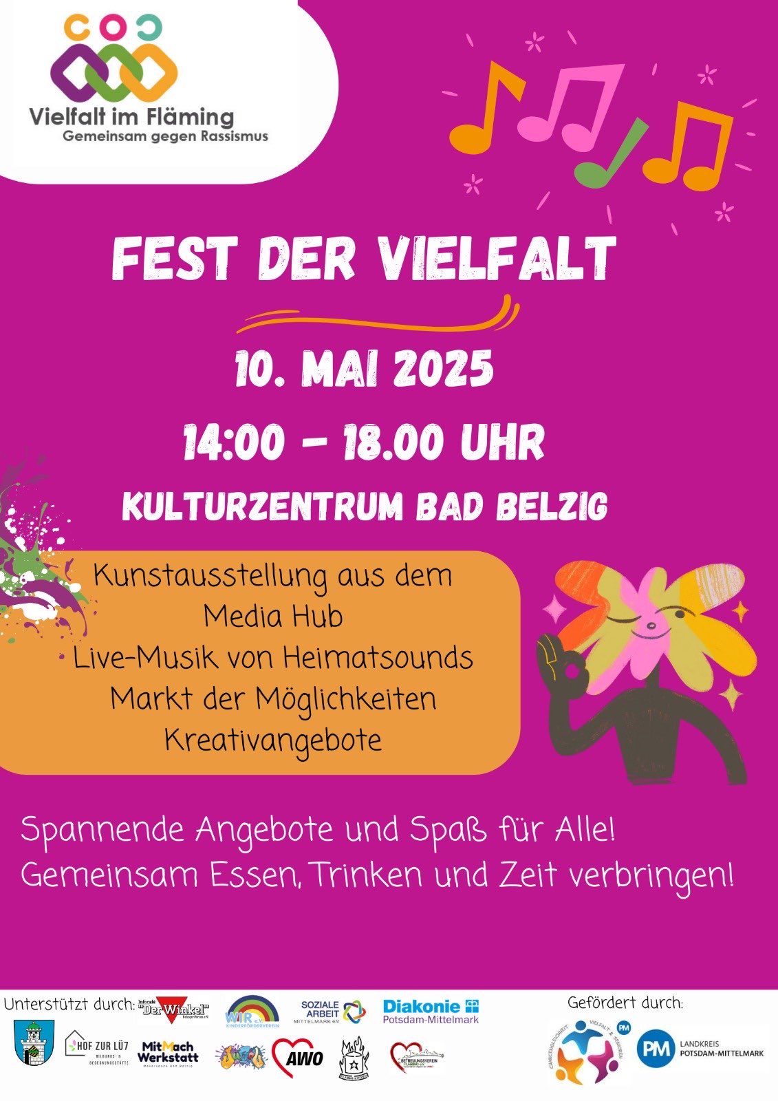 Heimatsounds-Auftritt beim Fest der Vielfalt in Bad Belzig